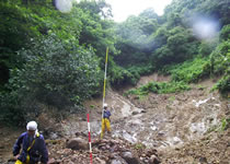 7.13新潟豪雨災害関連調査（浦瀬川斜面崩壊）